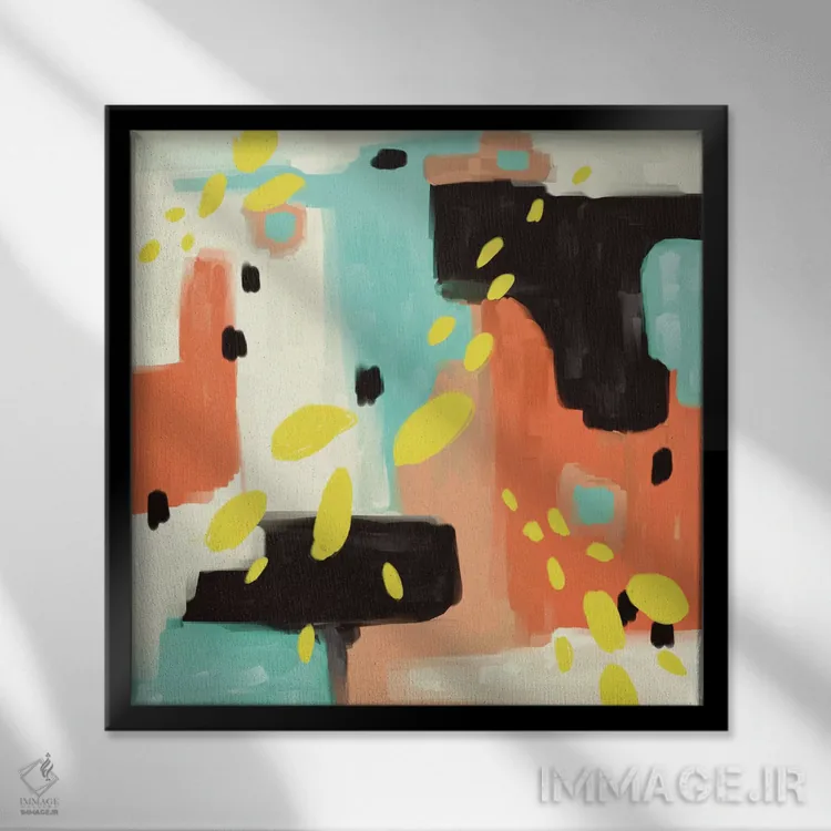 تابلو دکوراتیو در انتظار بیشتر اثر ژاکلین مالدونادو - نمای قابدار مشکی