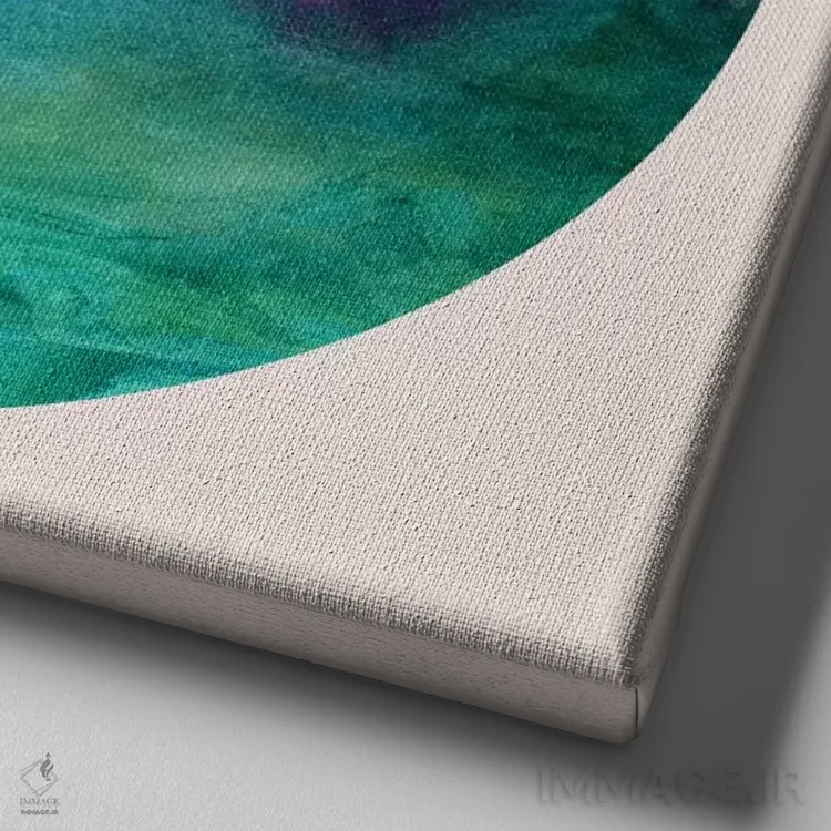 تابلو دکوراتیو خیره به سقف اثر ژاکلین مالدونادو - نمای نزدیک بافت بوم