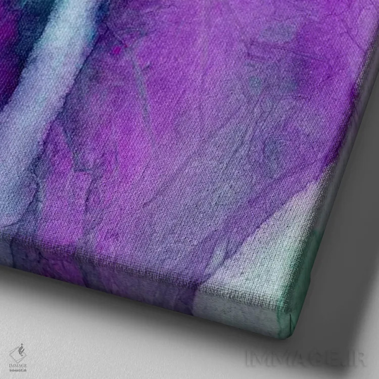 تابلو دکوراتیو کلاف نخ ۲ اثر ژاکلین مالدونادو - نمای نزدیک بافت بوم