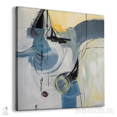 تابلو دکوراتیو ماه آبی اثر جین ام. رابینسون - نمای پرسپکتیو محصول