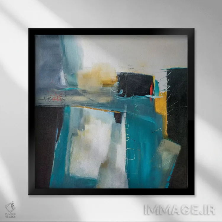 تابلو دکوراتیو تقاطع روح اثر جین ام. رابینسون - نمای قابدار مشکی