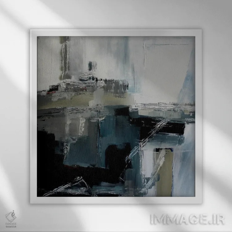 تابلو دکوراتیو خط الراس کنکورد اثر جین ام. رابینسون - نمای قابدار سفید