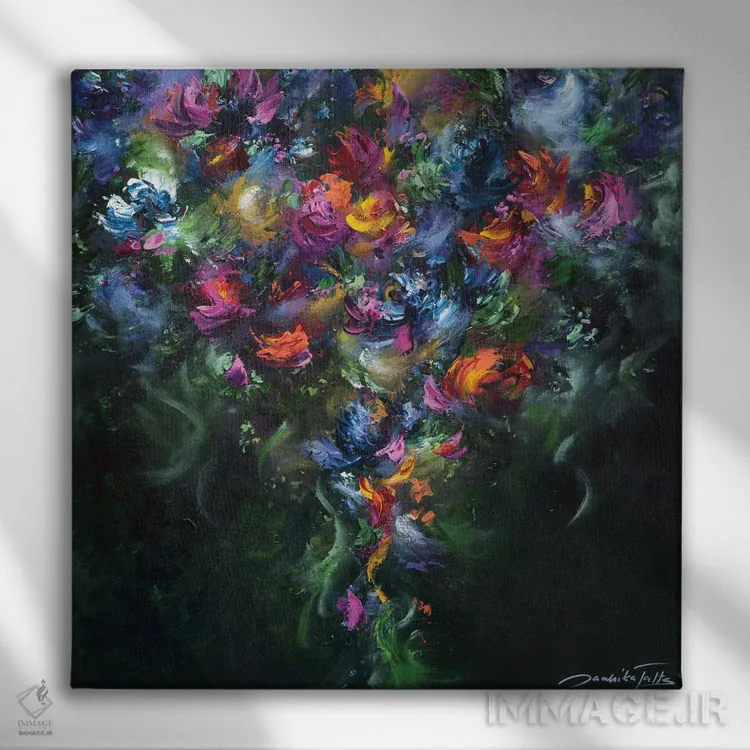 تابلو دکوراتیو قدرت عشق اثر ژانیکا تالتس - نمای روبهرو روی دیوار