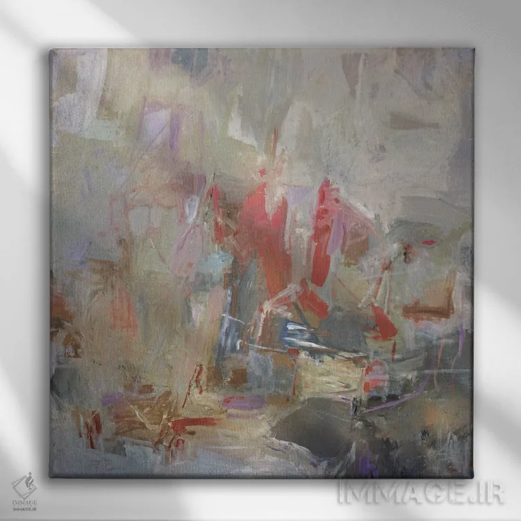 تابلو دکوراتیو بوسه ای کوتاه اثر جودی ماس - نمای روبهرو روی دیوار