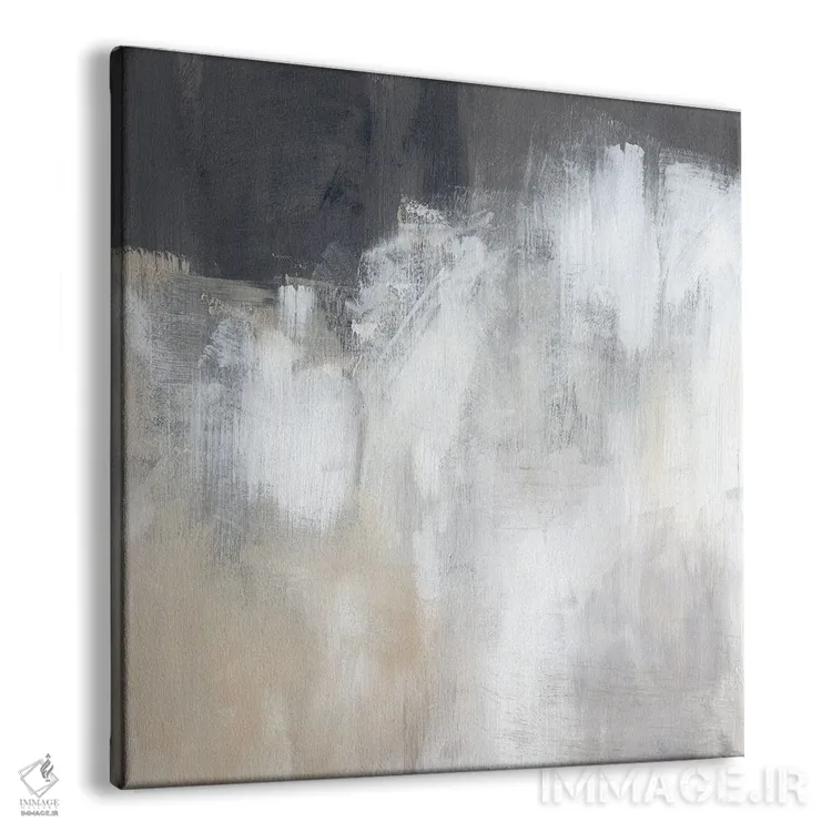 تابلو دکوراتیو انتزاعی خنثی ۲ اثر جنیفر پکستون پارکر - نمای پرسپکتیو محصول