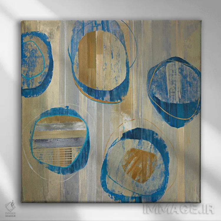 تابلو دکوراتیو فاصله و زمان I اثر جولی جوی - نمای روبهرو روی دیوار