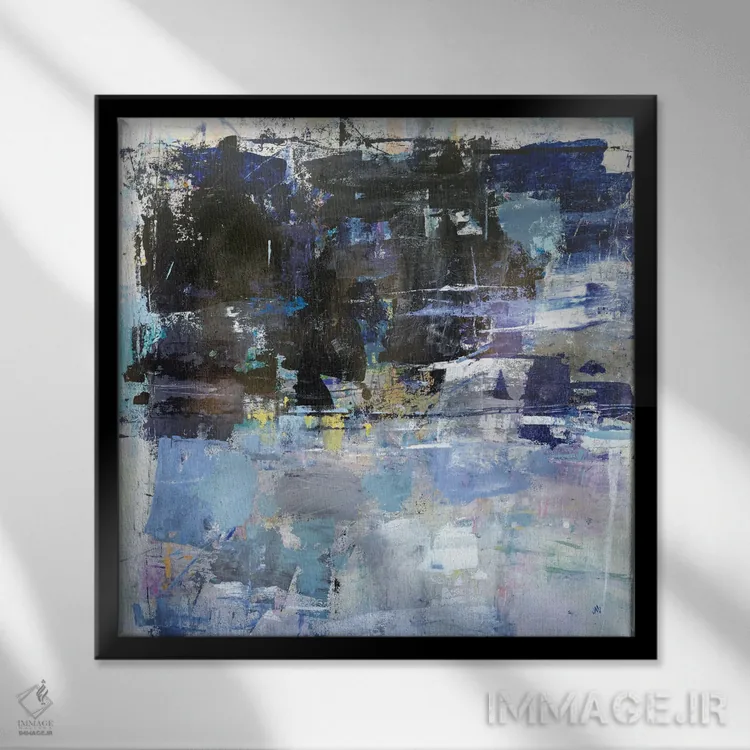 تابلو دکوراتیو تمایلات سیاه اثر جودی ماس - نمای قابدار مشکی