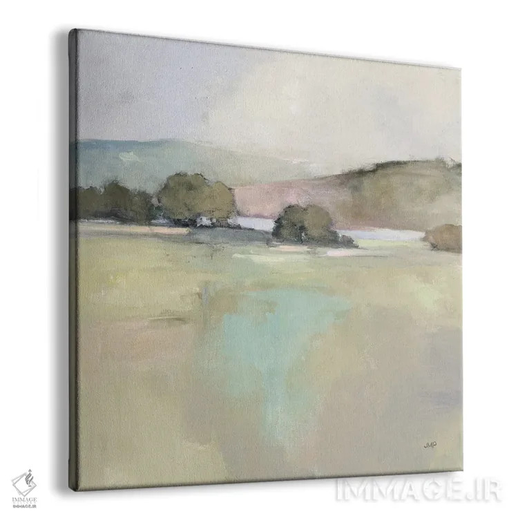 تابلو دکوراتیو دریاچه دوردست اثر جولیا پورینتون - نمای پرسپکتیو محصول