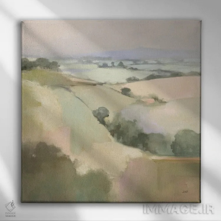 تابلو دکوراتیو دره رویایی ۱ اثر جولیا پورینتون - نمای روبهرو روی دیوار
