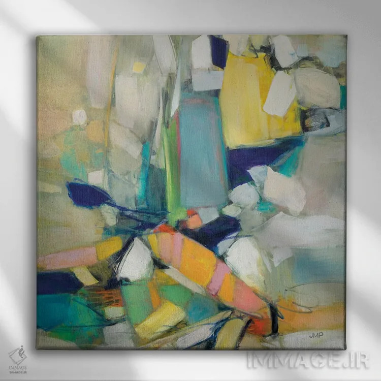 تابلو دکوراتیو طعمه کلیک اثر جولیا پورینتون - نمای روبهرو روی دیوار