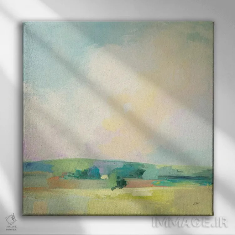 تابلو دکوراتیو آسمان تابستانی دوم اثر جولیا پورینتون - نمای روبهرو روی دیوار