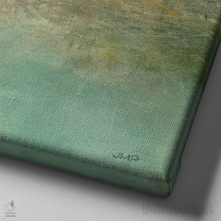 تابلو دکوراتیو تنهایی اثر جولیا پورینتون - نمای نزدیک بافت بوم