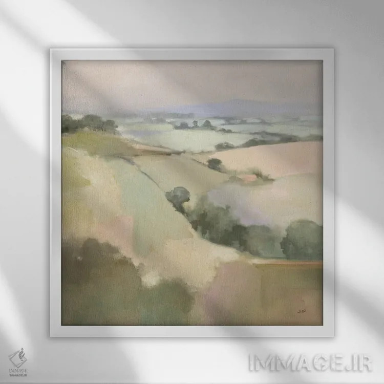 تابلو دکوراتیو دره رویایی ۱ اثر جولیا پورینتون - نمای قابدار سفید