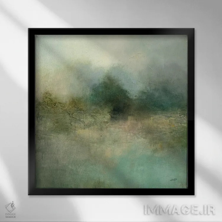 تابلو دکوراتیو تنهایی اثر جولیا پورینتون - نمای قابدار مشکی