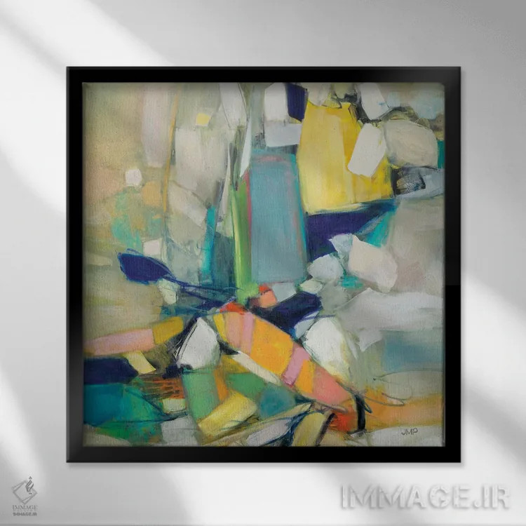 تابلو دکوراتیو طعمه کلیک اثر جولیا پورینتون - نمای قابدار مشکی