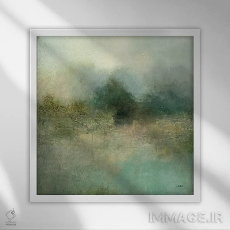 تابلو دکوراتیو تنهایی اثر جولیا پورینتون - نمای قابدار سفید