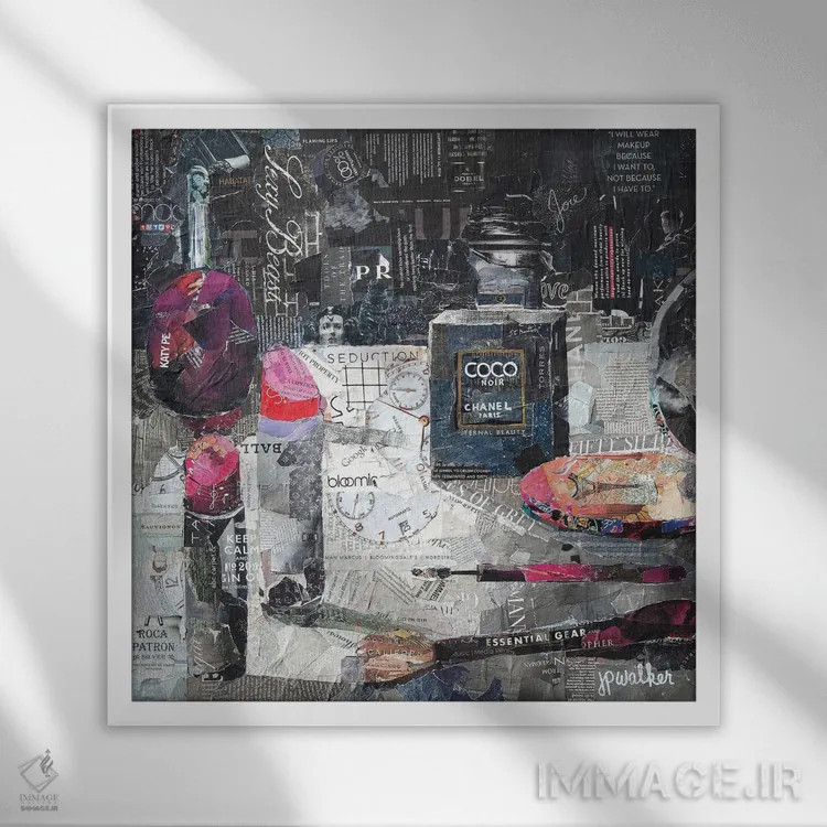 تابلو دکوراتیو تجهیزات ضروری اثر جیمی پاولیچ-واکر - نمای قابدار سفید