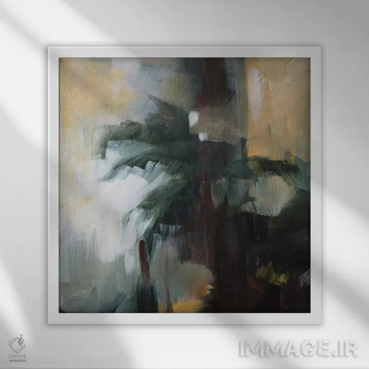 تابلو دکوراتیو یادمان I اثر جین اسلیوکا - نمای قابدار سفید