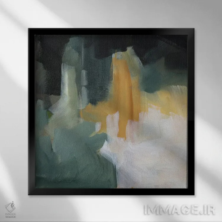 تابلو دکوراتیو یادمان II اثر جین اسلیوکا - نمای قابدار مشکی