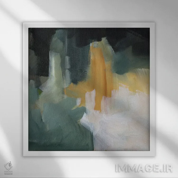 تابلو دکوراتیو یادمان II اثر جین اسلیوکا - نمای قابدار سفید