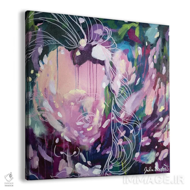 تابلو دکوراتیو بی باک اثر جولیا بادو - نمای پرسپکتیو محصول