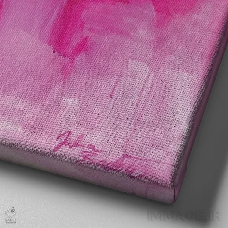 تابلو دکوراتیو همه گیر و فراگیر اثر جولیا بادو - نمای نزدیک بافت بوم