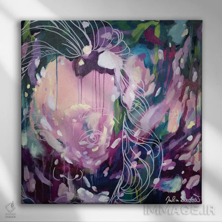 تابلو دکوراتیو بی باک اثر جولیا بادو - نمای روبهرو روی دیوار