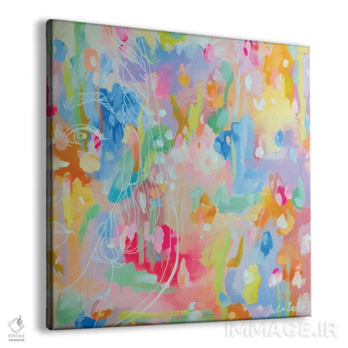 تابلو دکوراتیو در انتظار آرامش اثر جولیا بادو - نمای پرسپکتیو محصول