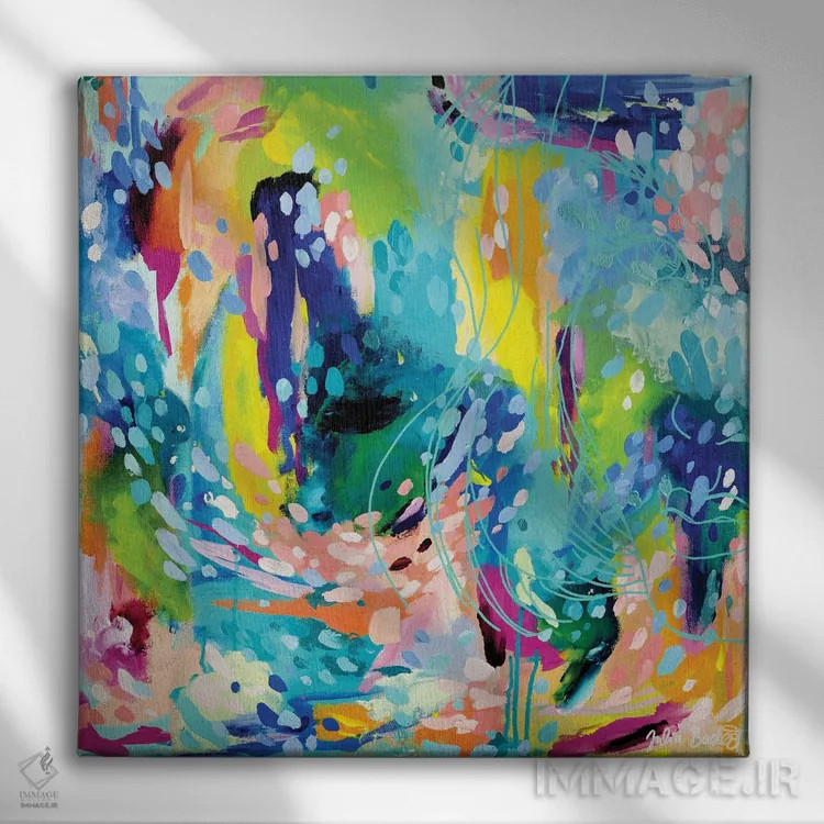 تابلو دکوراتیو پذیرفتن اثر جولیا بادو - نمای روبهرو روی دیوار