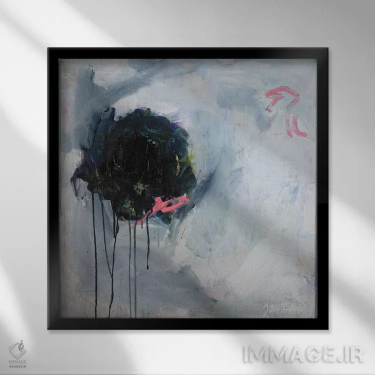 تابلو دکوراتیو مال او اثر جولیا بادو - نمای قابدار مشکی