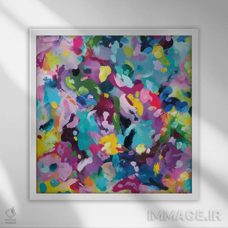 تابلو دکوراتیو شجاعت همان بی نقصی جدید است اثر جولیا بادو - نمای قابدار سفید