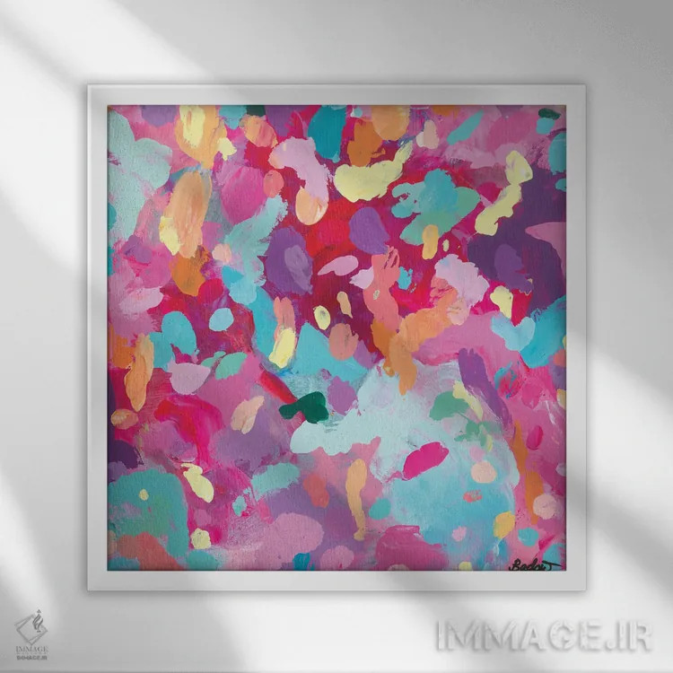 تابلو دکوراتیو بهشت در قلب توست اثر جولیا بادو - نمای قابدار سفید