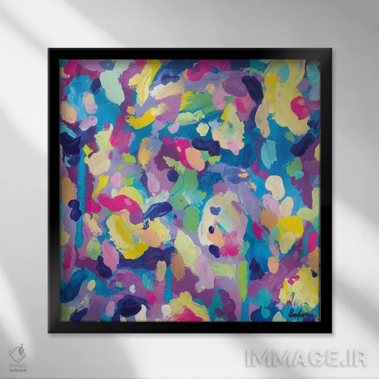 تابلو دکوراتیو سرگردانی اثر جولیا بادو - نمای قابدار مشکی