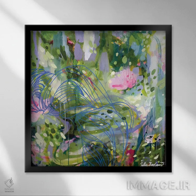 تابلو دکوراتیو ملکه اثر جولیا بادو - نمای قابدار مشکی