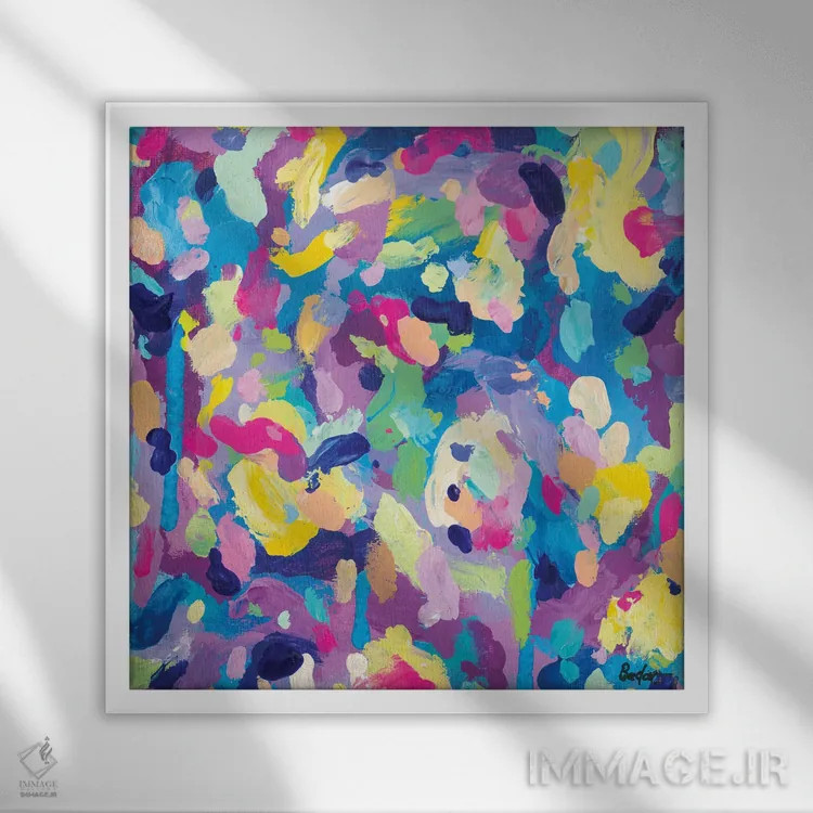 تابلو دکوراتیو سرگردانی اثر جولیا بادو - نمای قابدار سفید