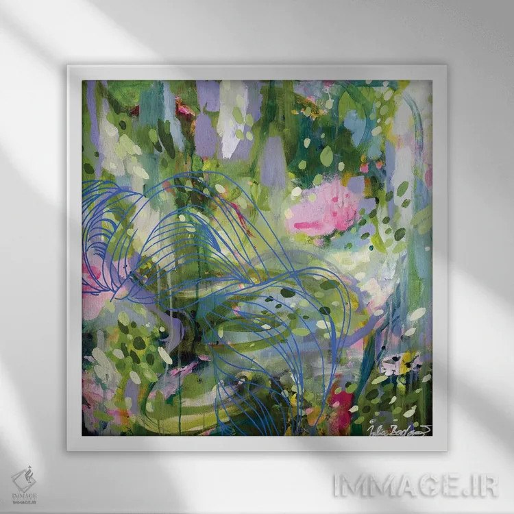 تابلو دکوراتیو ملکه اثر جولیا بادو - نمای قابدار سفید