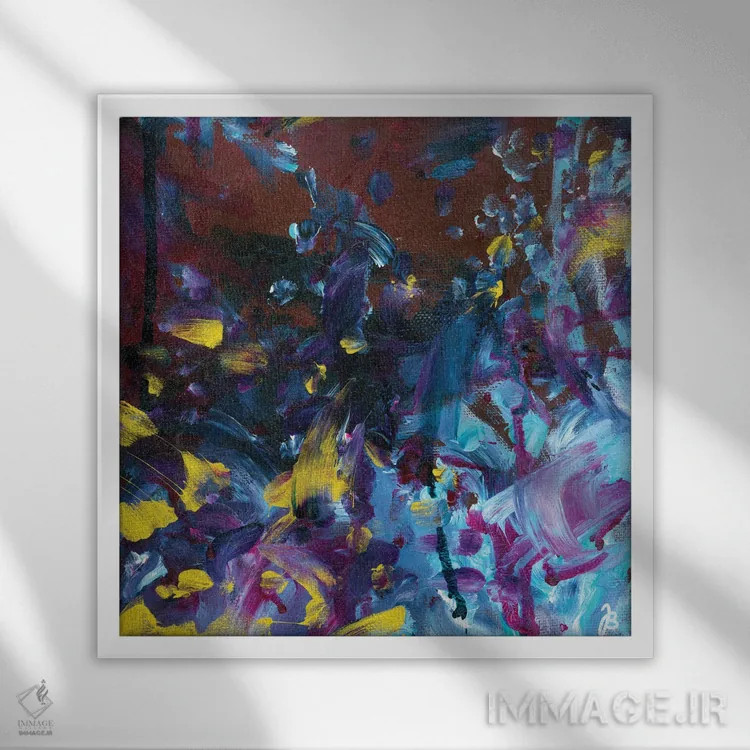 تابلو دکوراتیو عمق اثر جولیا بادو - نمای قابدار سفید