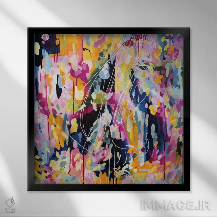 تابلو دکوراتیو به خودت اعتماد کن اثر جولیا بادو - نمای قابدار مشکی