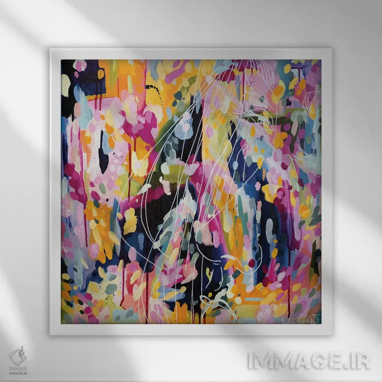 تابلو دکوراتیو به خودت اعتماد کن اثر جولیا بادو - نمای قابدار سفید