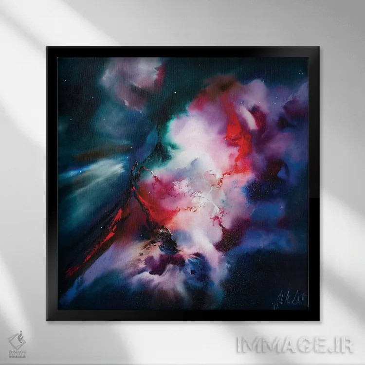 تابلو دکوراتیو آزاد شده ام اثر جولی ان اسکات - نمای قابدار مشکی