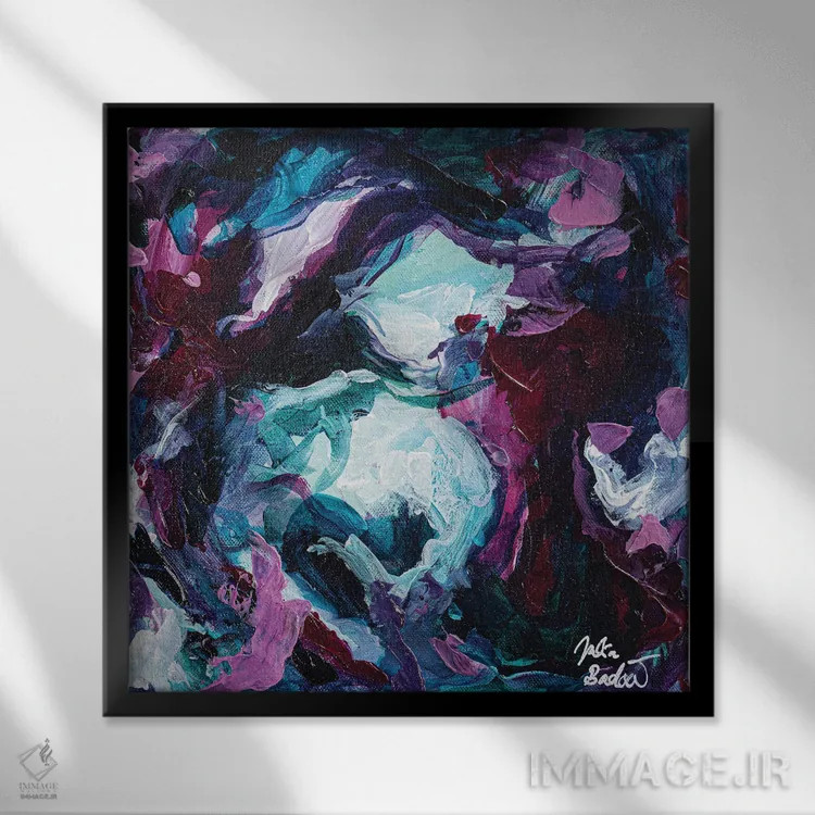 تابلو دکوراتیو درک شنیداری اثر جولیا بادو - نمای قابدار مشکی