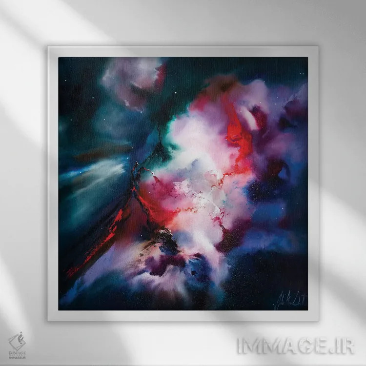 تابلو دکوراتیو آزاد شده ام اثر جولی ان اسکات - نمای قابدار سفید