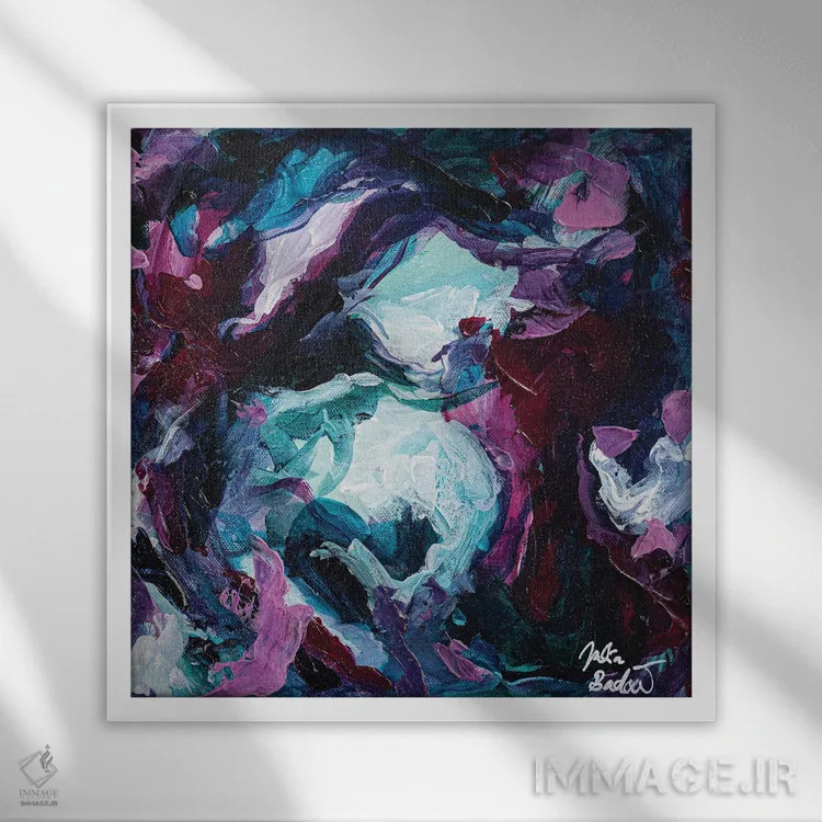 تابلو دکوراتیو درک شنیداری اثر جولیا بادو - نمای قابدار سفید