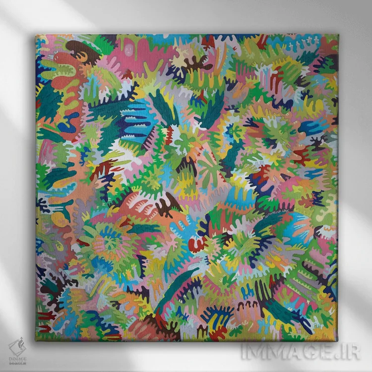 تابلو دکوراتیو هر کاری برای عشق اثر جنیفر وارن - نمای روبهرو روی دیوار