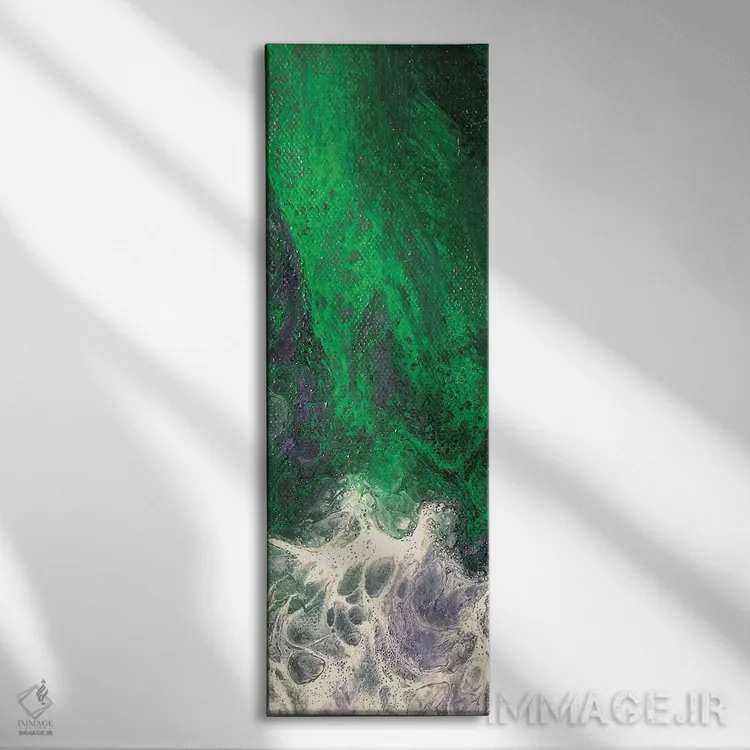 تابلو دکوراتیو طوفان بی نقص اثر مایکل گلدزوایگ - نمای روبهرو روی دیوار