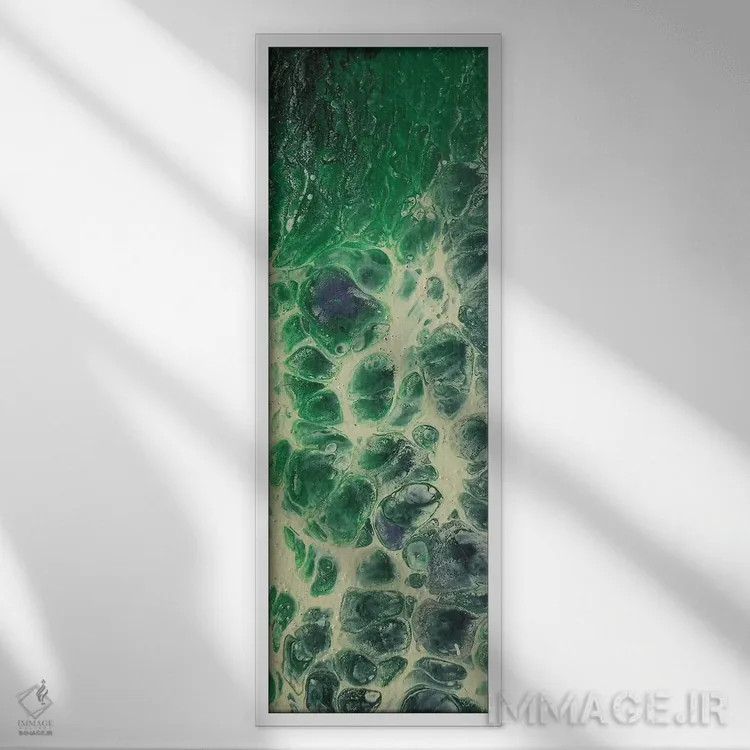 تابلو دکوراتیو روغن و آب اثر مایکل گلدزوایگ - نمای قابدار سفید