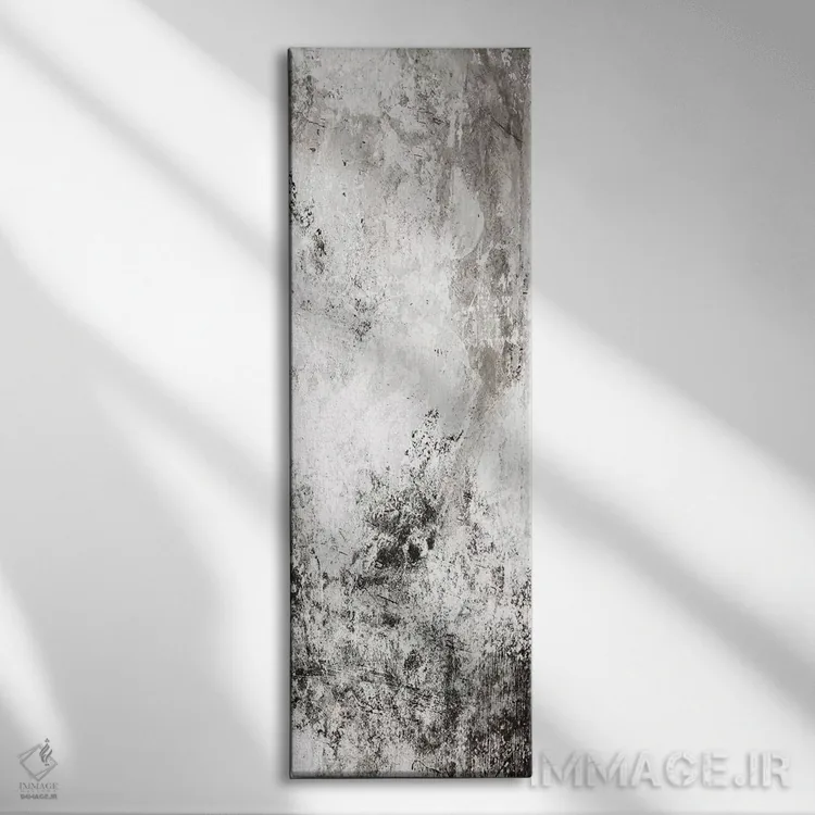 تابلو دکوراتیو آرامش آشوب: دو حالت خنثی اثر میلی ویلا - نمای روبهرو روی دیوار