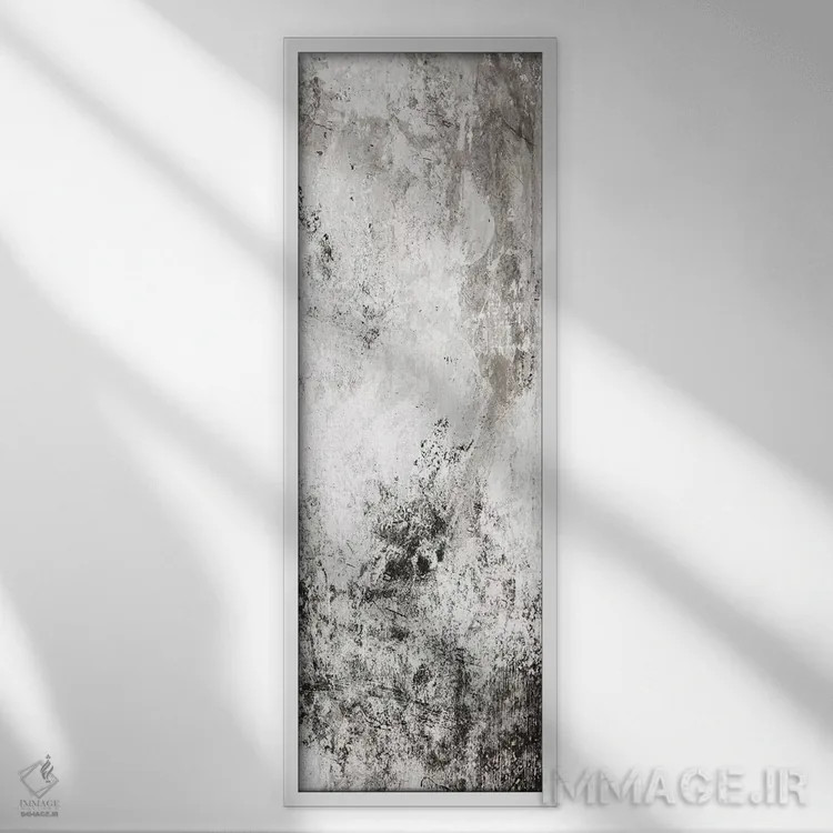 تابلو دکوراتیو آرامش آشوب: دو حالت خنثی اثر میلی ویلا - نمای قابدار سفید