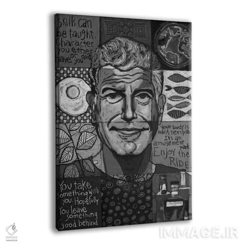 تابلو دکوراتیو کلاژ آنتونی بورباور اثر دیویدای هیندز - نمای پرسپکتیو محصول