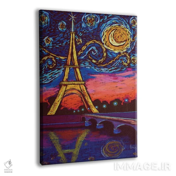 تابلو دکوراتیو آوریل در پاریس II اثر دیویدای هیندز - نمای پرسپکتیو محصول